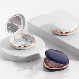 牙套盒便携带镜牙套保持器收纳盒成人隐形牙套盒牙齿矫正器收纳盒