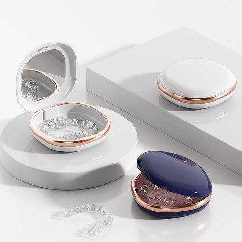 牙套盒便携带镜牙套保持器收纳盒成人隐形牙套盒牙齿矫正器收纳盒