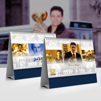 巴乔2023台历baggio足球迷周边新年礼物ac米兰意大利国际尤文图斯