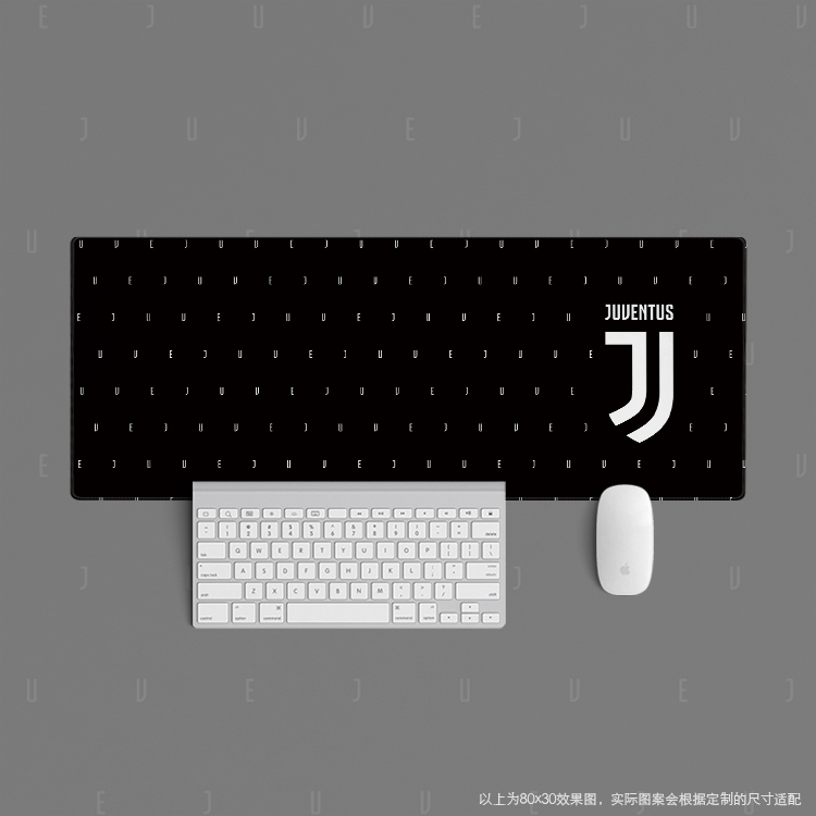 30超大鼠标垫键盘桌足球迷办公学生juve简约用品尤文图斯juventus