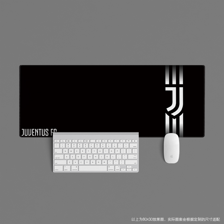26超大鼠标垫键盘桌足球迷办公学生简约用品尤文图斯juventus队徽
