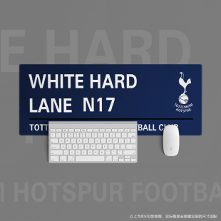 鼠标垫超大办公键盘桌足球迷用品英超热刺hotspur白鹿巷球场街牌