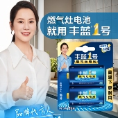 南孚丰蓝1号电池燃气灶电池天然气灶液化气灶热水器专用家用手电筒D型大号电池2粒