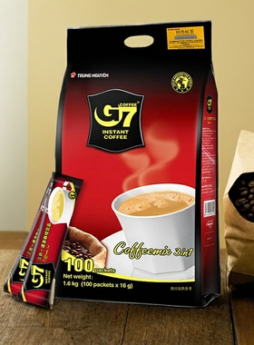 g7三合一速溶咖啡粉醇香国际版越南进口正品原味醇香1600克100条