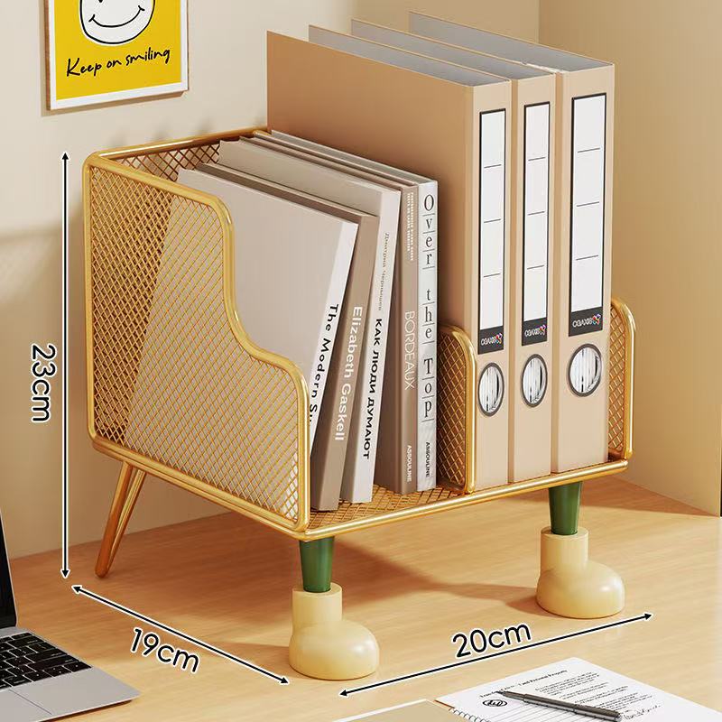 文件架办公室桌面收纳置物架书本资料整理收纳盒加高储物架子