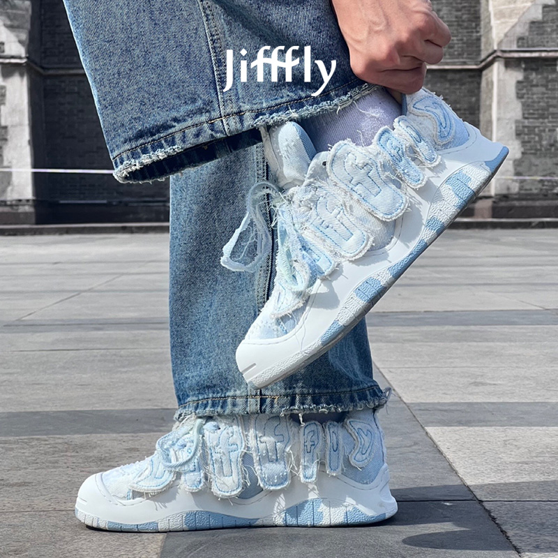 jifffly板鞋扎染透气新潮流百搭