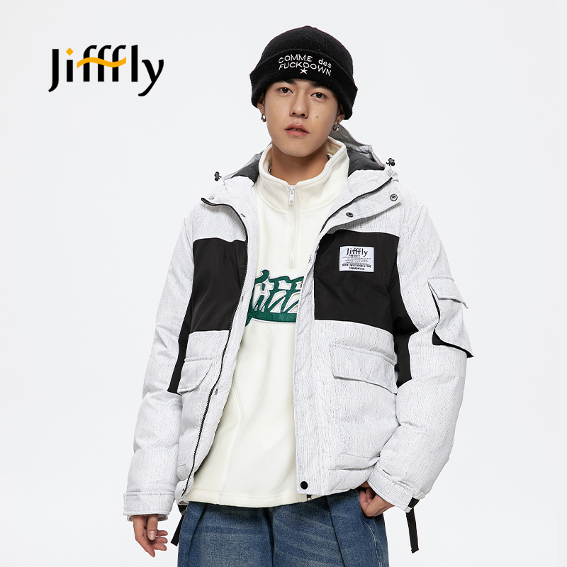 jifffly情侣棉服潮牌时尚款