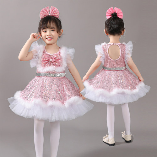 六一舞蹈服蓬蓬裙可爱