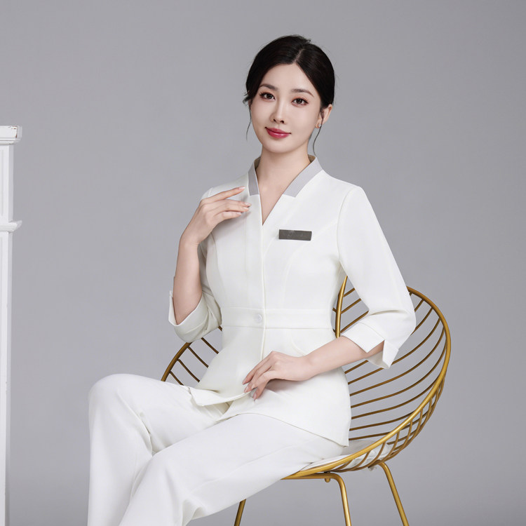 韩式美容院工作服女医美技师服美容美发养生馆皮肤管理产康师套装