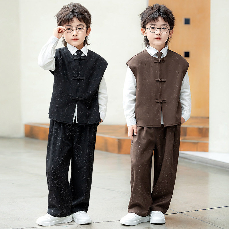 男童新中式唐装春季新款儿童礼服