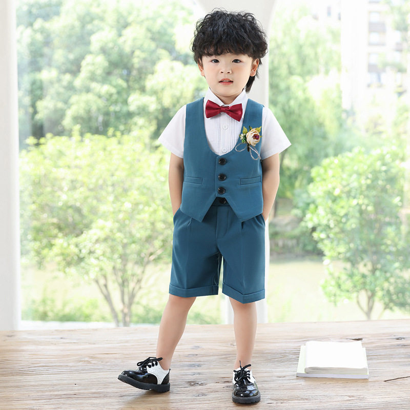 男童西装套装夏季儿童礼服演出服