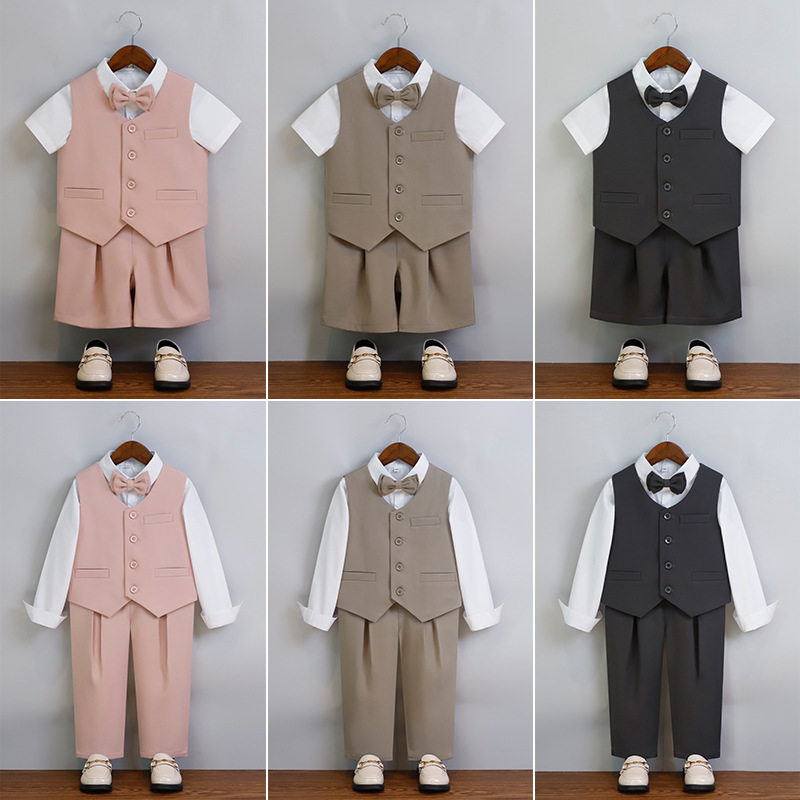 儿童西装礼服春夏款男孩花童礼服