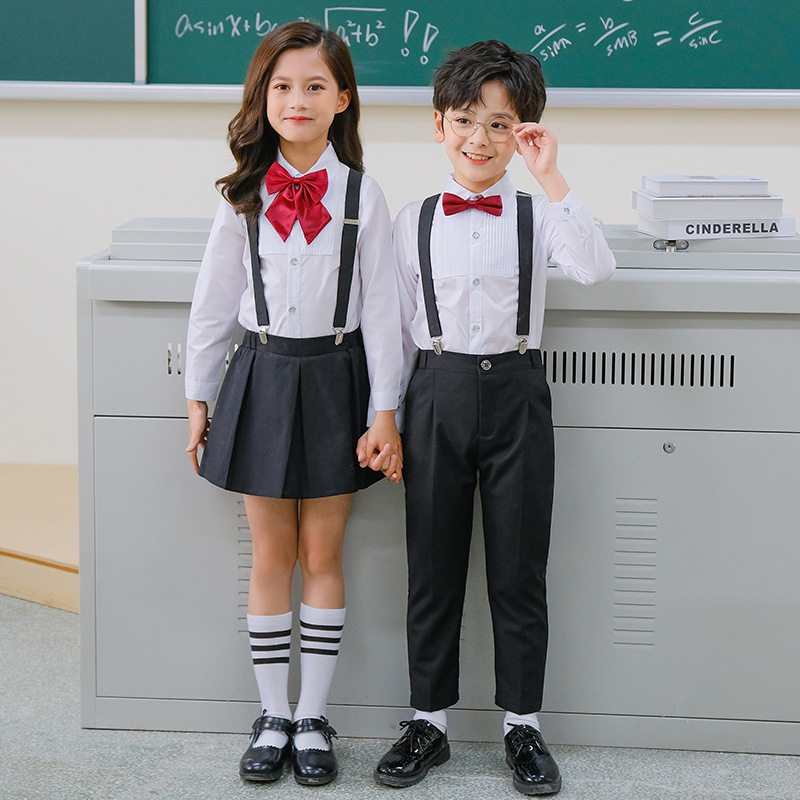 儿童合唱演出服男女童礼服大合唱团中小学生诗歌朗诵表演舞蹈服装