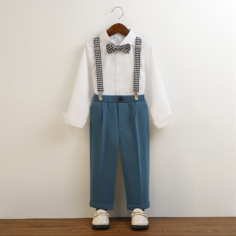 帅气男童礼服小西装套装夏