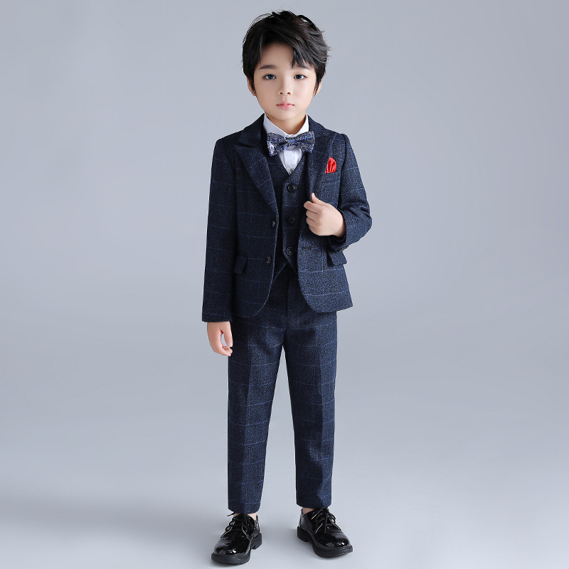 儿童礼服2025新款潮夏季钢琴表演奏演出婚礼小主持人花童男童西装