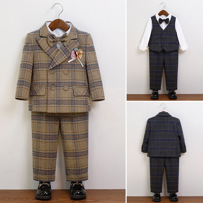 男童西装花童小西服钢琴演出服