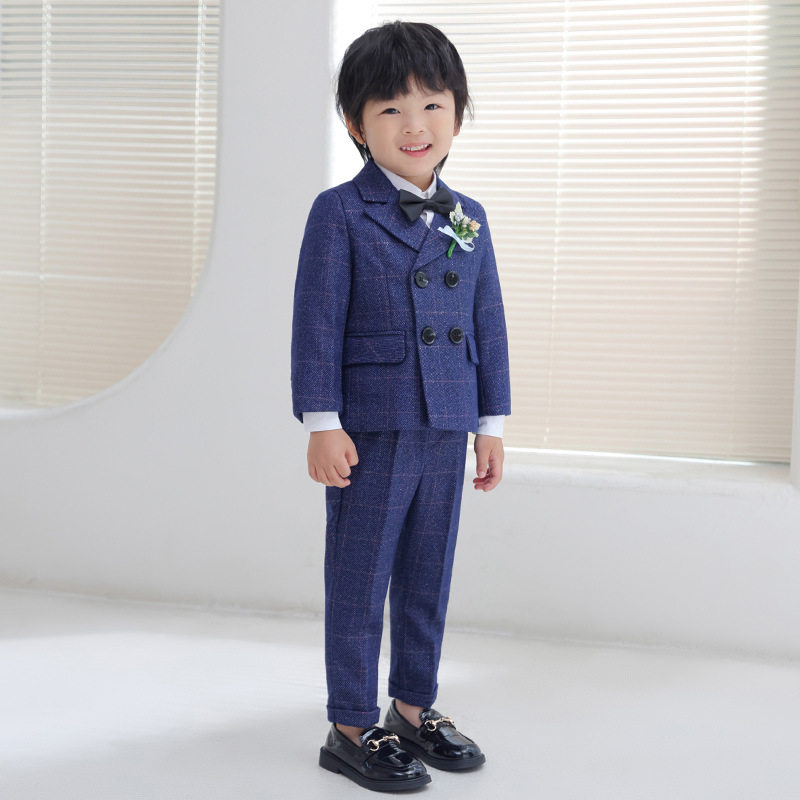 儿童新款礼服春秋款男童英伦风格