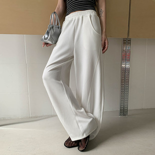 广州市有野服饰2026春装新款休闲裤女高腰显瘦直筒裤卫裤长裤子女