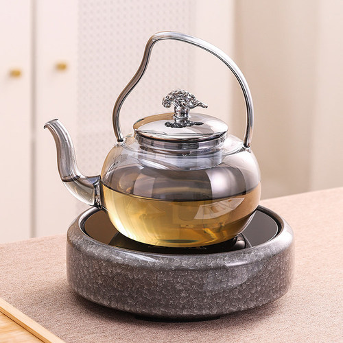 围炉煮茶烧水电陶炉耐高温煮茶壶茶炉煮茶器陶瓷电热玻璃茶壶套装