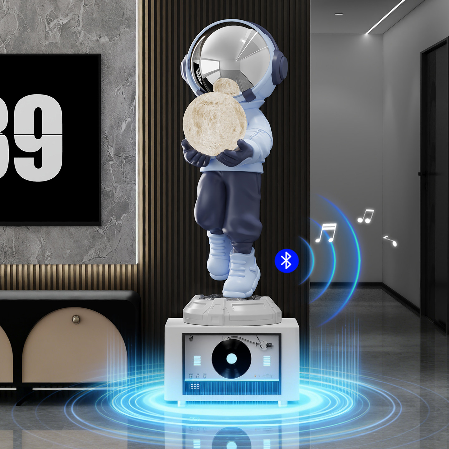 宇航员星空投影灯落地摆件大型客厅电视柜装饰品家庭K歌音响礼物