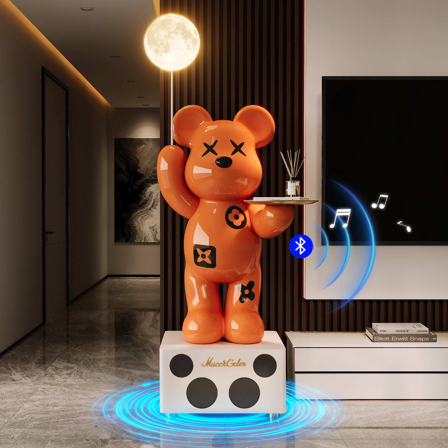 K歌音响暴力熊客厅大型落地摆件创意电视柜旁边高级感家居装饰品