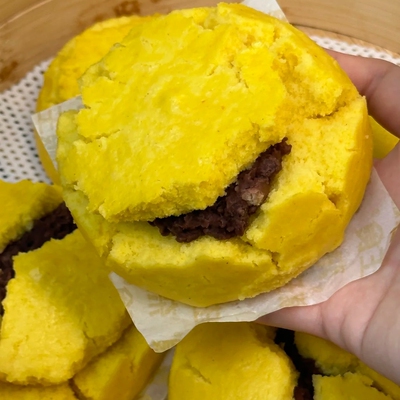 【顺丰直发】豆沙馒头陕北特产黄馍馍粗粮细作杂粮不甜腻营养早餐