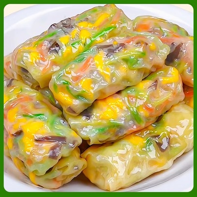 三鲜蔬菜卷素菜代餐懒人儿童学生早餐速冻半成品多口味速食薄皮卷