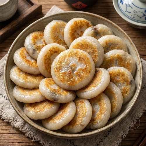 网红同款黑芝麻糍粑农家特产夹心糕点配料干净空气炸锅油炸