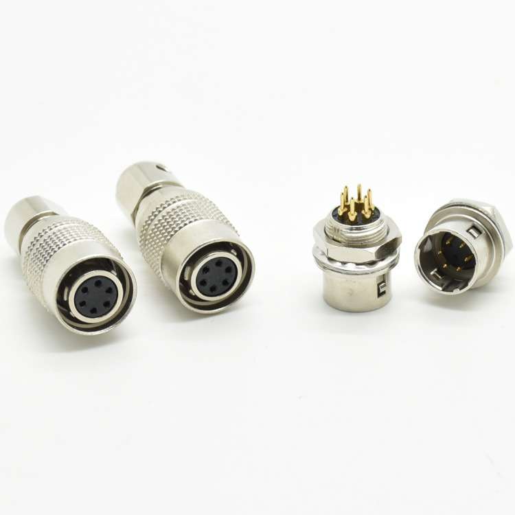 广濑HRS连接器HR10A-7R-6P快速航空插头6芯接插件-PCB接头