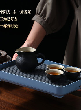 水杯架沥水杯架家用茶杯架出门旅行茶具户外茶盘工地茶盘泡茶盘