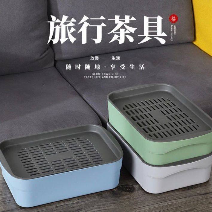 功夫茶具配件旅行茶盘车载茶盘收纳盒工地茶盘办公便携式中式茶盘,餐饮具,茶盘,淘宝优惠券,粉丝福利购,淘宝优惠卷
