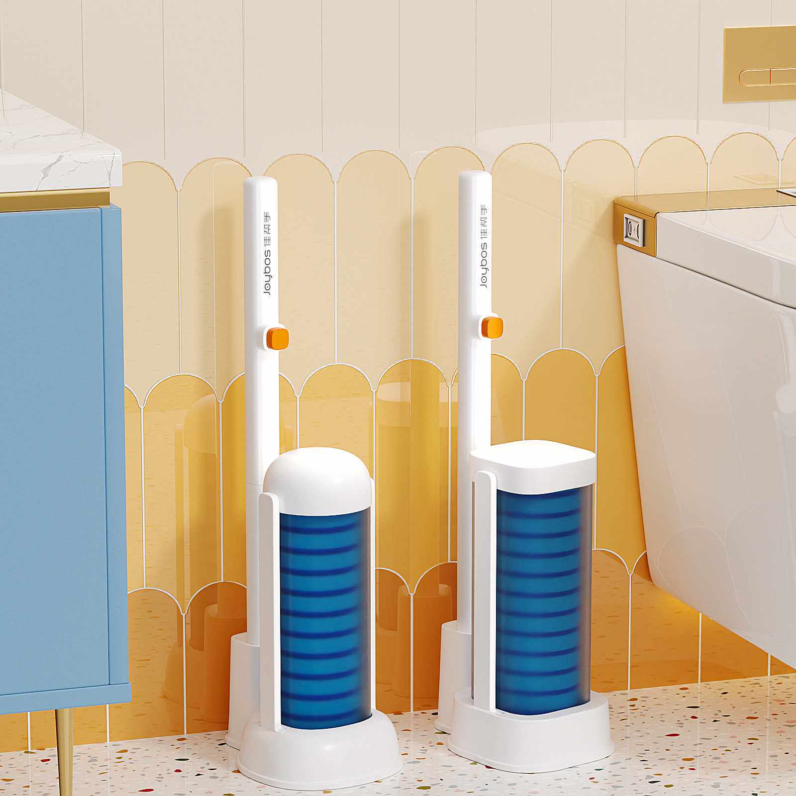 佳帮手一次性马桶刷无死角厕所刷子可抛式家用卫生间洁厕清洁神器