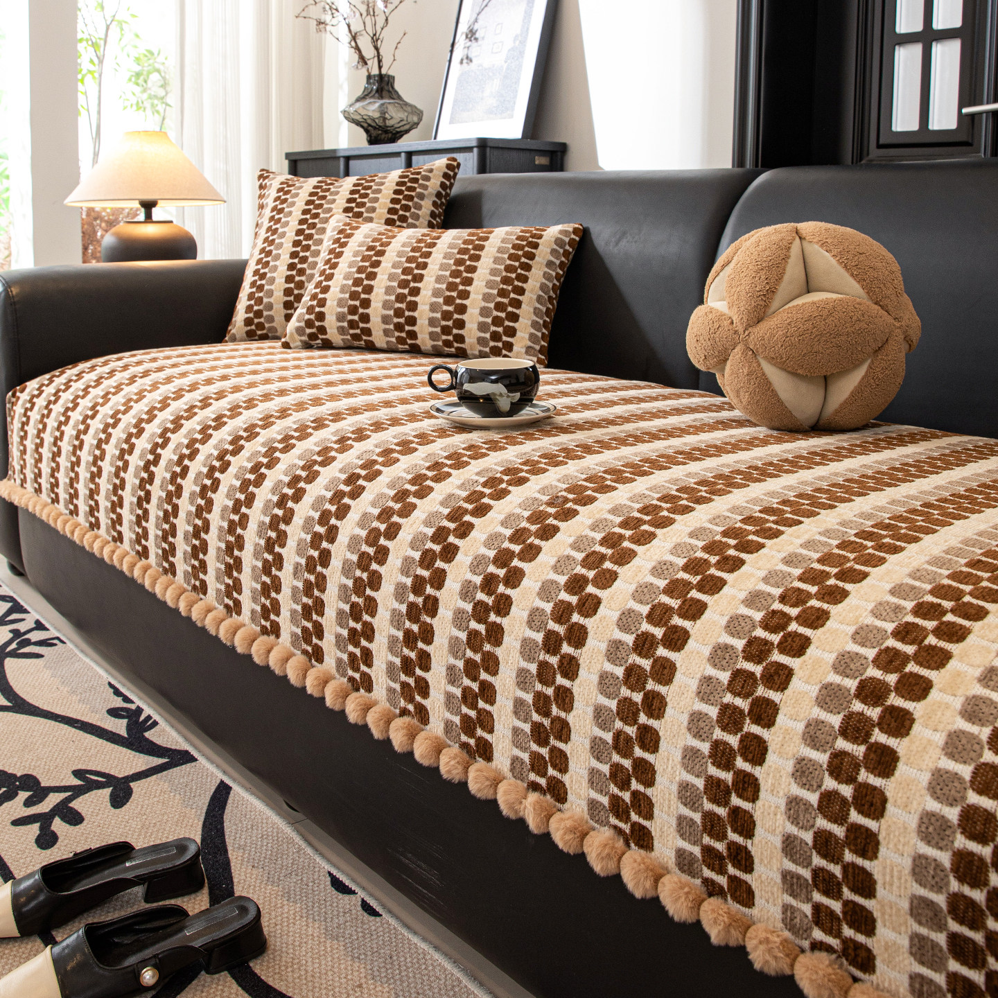 沙发垫冬2025新款沙发坐垫子固定防滑四季通用高级感盖布巾套罩座,居家布艺,沙发垫,淘宝优惠券,粉丝福利购,淘宝优惠卷