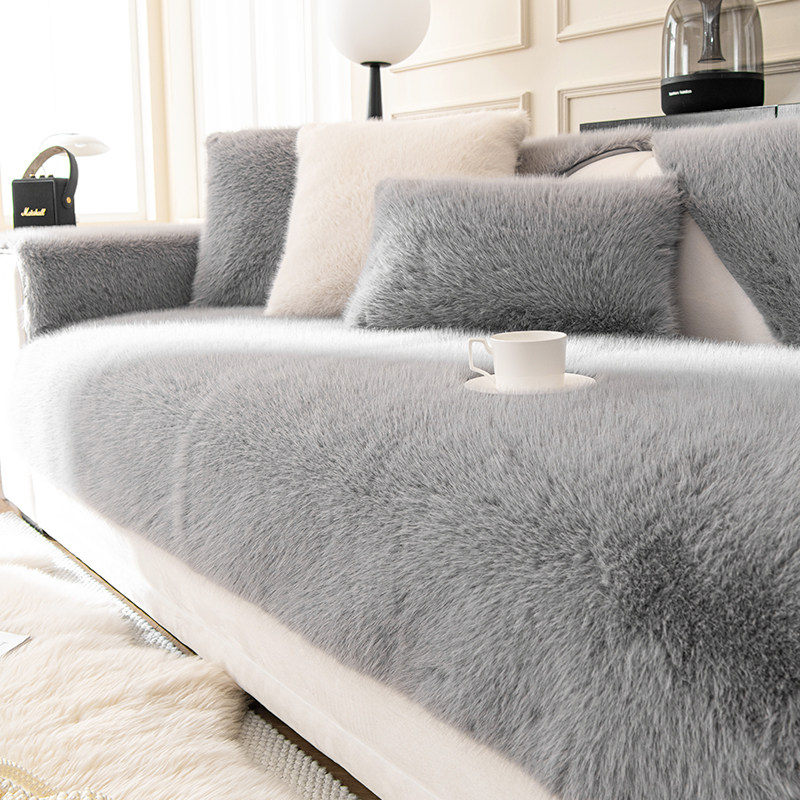 毛绒沙发垫秋冬款沙发套轻奢高级感秋冬加厚防滑坐垫子套罩巾盖布,居家布艺,沙发垫,淘宝优惠券,粉丝福利购,淘宝优惠卷