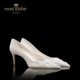 婚鞋 女新娘鞋 白色主婚纱礼服高跟鞋 monobabie婚宴鞋 浅口水晶单鞋
