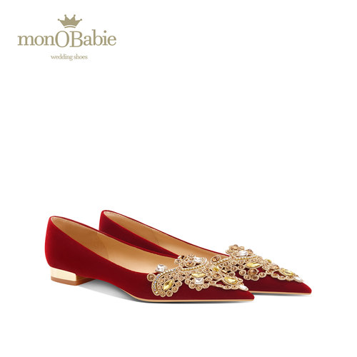 平底孕妇可穿婚鞋monobabie