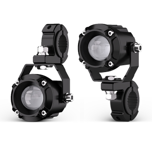 摩托车超亮射灯电动车外置爆闪led大灯 改装切线强光透镜铺路灯泡