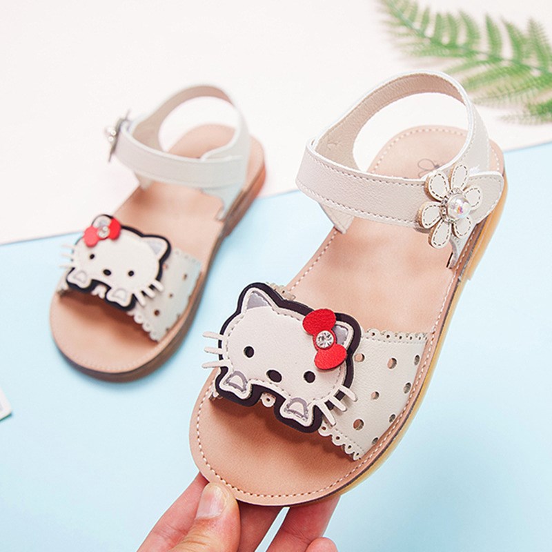 Girls Sandals summer Princess shoes kitty Hello Kitty Korean Edition Rhinestone children's shoes soft sole leisure time Cartoon Baby Shoesin the Shoes/Baby Shoes/Parent-child shoes , Sandals  category - from Buy2taobao.com to provide professional Taobao agent buy service