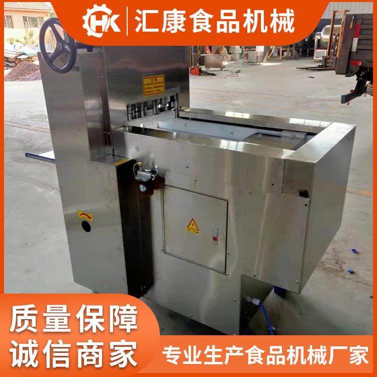 长期销售冻鸡腿剁块机 冻盘鸡肝连续切片设备 连续切割速度可调19