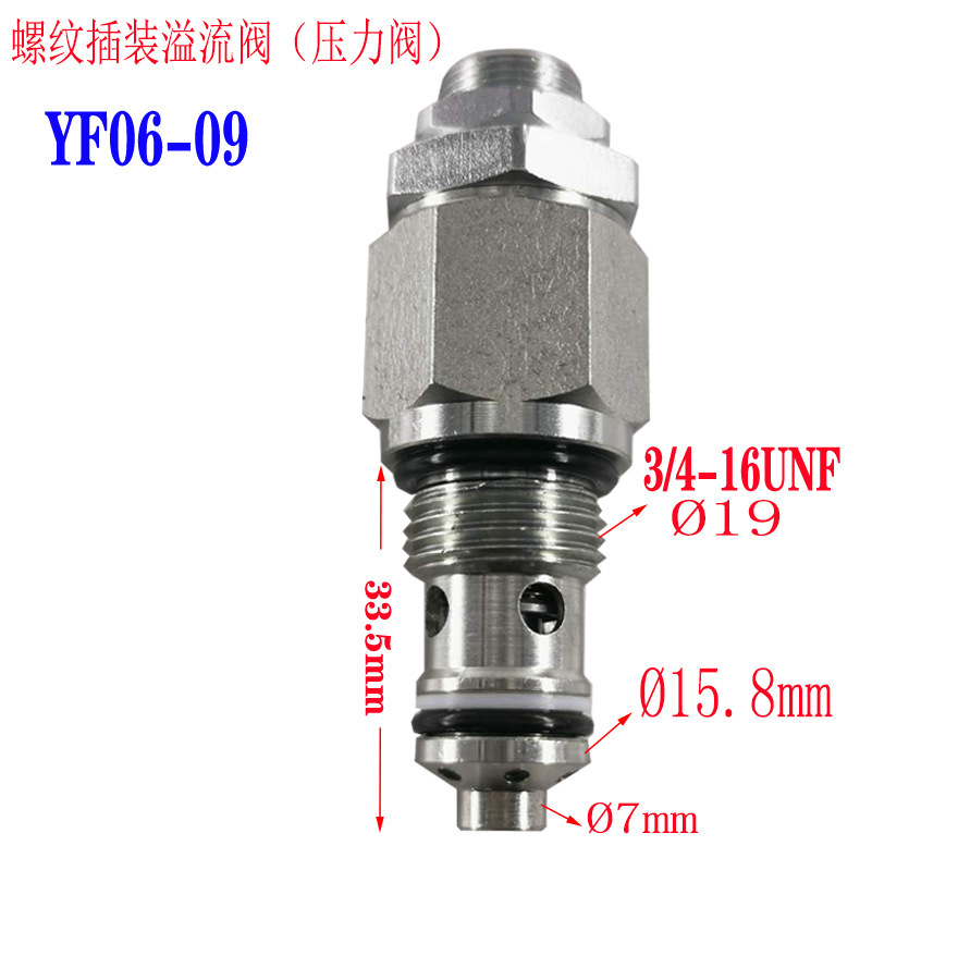 液压溢流阀螺纹插装式调压调压阀阀手动可调RV10.08直动式溢流阀 宠物/宠物食品及用品 狗宠物服装/雨衣 原图主图