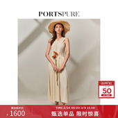 连衣裙RT8D036QWA005 收腰显瘦吊带长款 宝姿PORTSPURE女装 春季