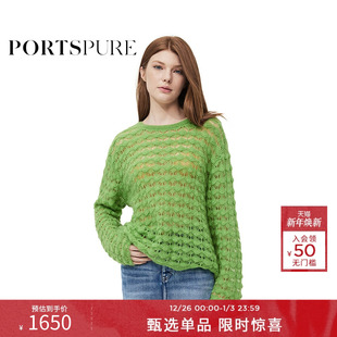 蕾丝镂空毛针织衫 时尚 RT7K157LKX016 冬季 PORTSPURE女装
