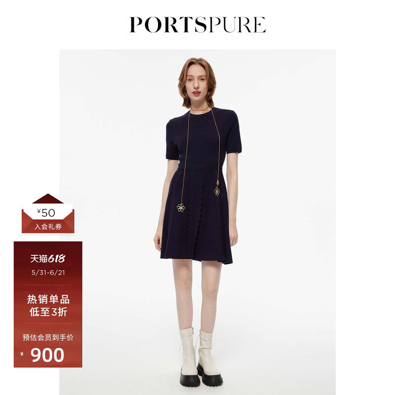 春季原创赫本风PORTSPURE连衣裙