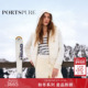 2025秋冬新品 商场同款 宝姿PORTSPURE女装 静奢温暖针织连帽羽绒服