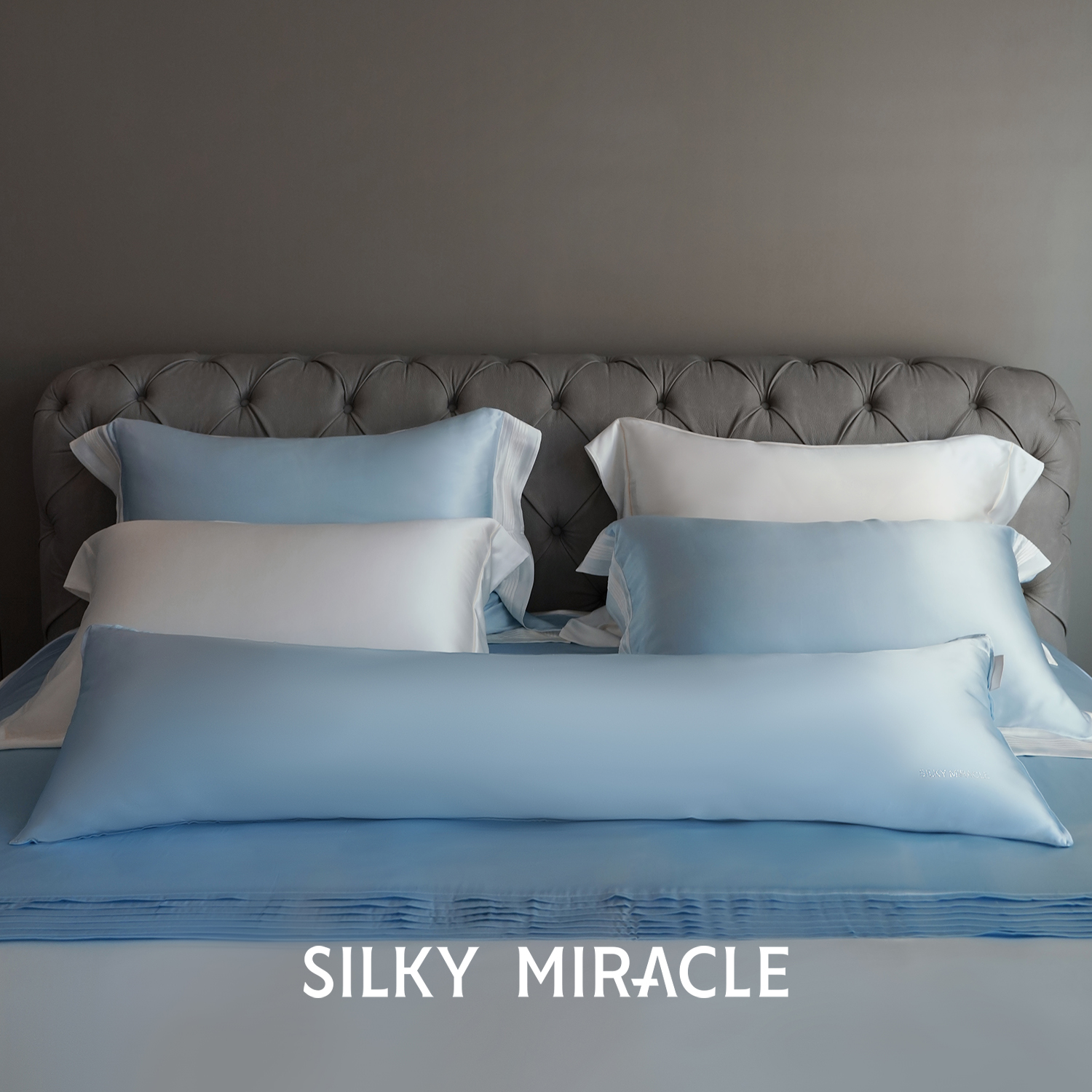 SILKYMIRACLE长形枕头桑蚕丝