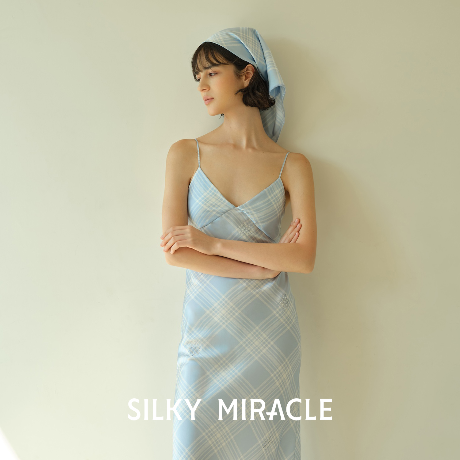 SILKYMIRACLE真丝甜美清新方巾