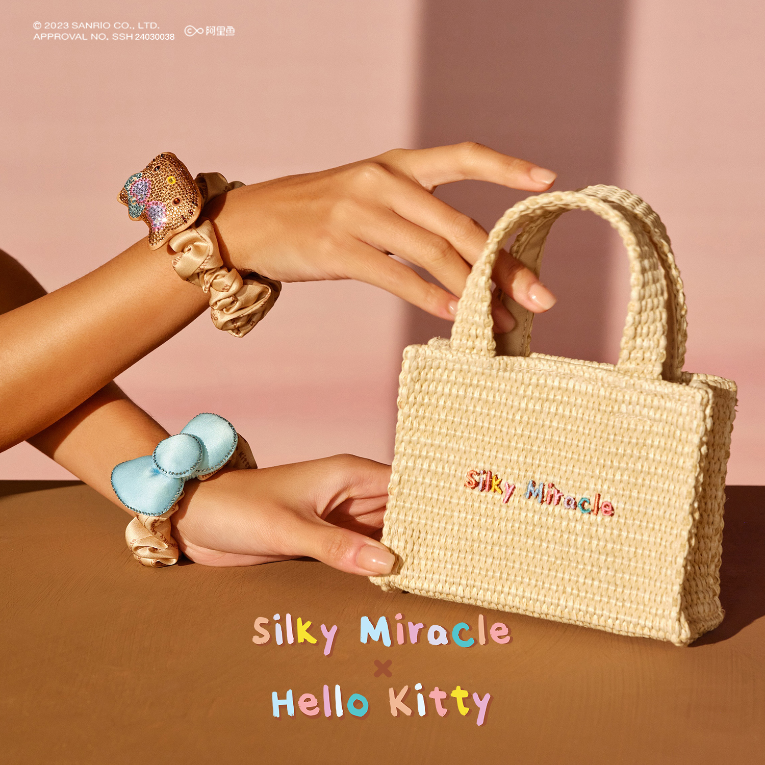 SILKYMIRACLE真丝发饰头花发圈