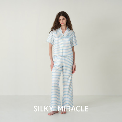 SILKYMIRACLE女真丝短袖套装
