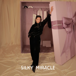 聯(lián)名系列絲絨真絲睡衣工裝 SILKY YOYOKULALA 褲 MIRACLEx 可外穿