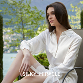 裙LADY SILKY MIRACLE真丝蕾丝衬衫 S桑蚕丝睡裙纯欲风家居服女